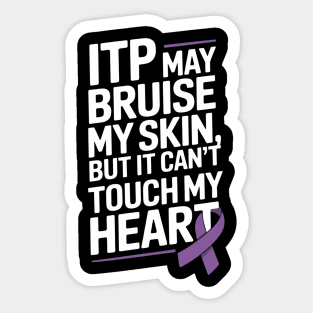 ITP Awareness Ribbon Blood Immune Thrombocytopenia Platelets Sticker